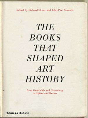 cover image of The Books That Shaped Art History